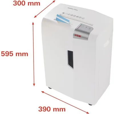 HSM 1033121 Aktenvernichter Partikelschnitt-Zerkleinerung 57 dB 23 cm Weiß (1033121)