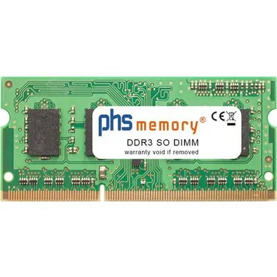 PHS-memory 2GB RAM Speicher basierend auf Micron - MT8KTF25664HZ-1G6 DDR3 SO DIMM 1600MHz PC3L-12800S 204 Pin DIMM 1,35 Volt (SP449890)