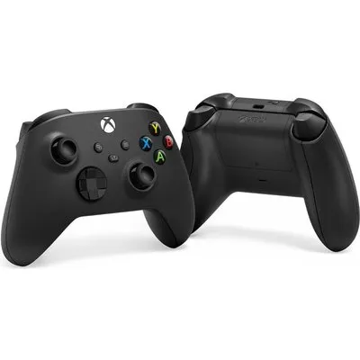 Microsoft Xbox Wireless Controller - Game Pad - kabellos - Bluetooth - Schwarz - für Microsoft Xbox Series X, Microsoft Xbox One S, Microsoft Xbox One X, Microsoft Xbox One, PC (QAT-00009)
