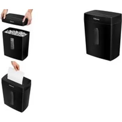 Fellowes Aktenvernichter Powershred P-42C, schwarz Partikelschnitt: 4 x 34 mm, Schnittleistung: 8 Blatt, - 1 Stück (5012501)