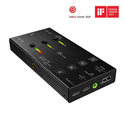 j5create JVA06-N Dual HDMI Video Speicherkarte - Schwarz - USB 3.2 Gen 1 (3.1 Gen 1) - 1920 x 1080 Pixel - USB - Digitalkamera - Spielekonsole - PC - 16:9 (JVA06-N)