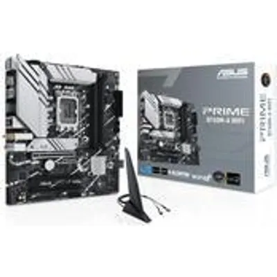ASUS PRIME B760M-A WIFI - Motherboard - micro ATX - LGA1700-Sockel - B760 Chipsatz - USB 3,2 Gen 1, USB 3,2 Gen 2, USB-C 3,2 Gen 1 - 2,5 Gigabit LAN, Wi-Fi 6, Bluetooth - Onboard-Grafik (CPU erforderlich) - High Definition Audio (7,1-Channel) (90MB1EL0-M0EAY0)