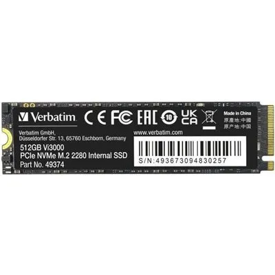 Verbatim Vi3000 - SSD - High Endurance - 512GB - intern - M.2 2280 - PCIe 3.0 x4 (NVMe) (49374)