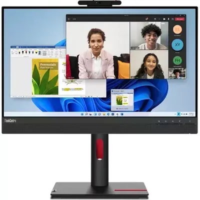 Lenovo ThinkCentre Tiny-in-One 24 Gen 5 - LED-Monitor - 61 cm (24) (23.8 sichtbar) - 1920 x 1080 Full HD (1080p) @ 60 Hz - IPS - 250 cd/m² - 1000:1 - 4 ms - HDMI, DisplayPort - Lautsprecher - Raven Black (12NAGAT1EU)
