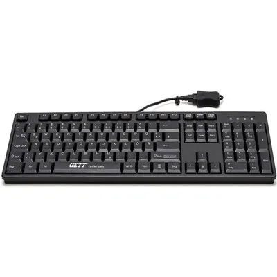 GETT Gerätetechnik CleanType Easy Basic - Tastatur - USB - Deutsch - Schwarz (KL26211)