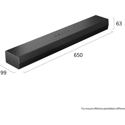 LG Soundbar S20A 2.0 Kanäle 50 W RMS Schwarz Bluetooth 5.3 HDMI ARC (S20A.CEUSLLK)