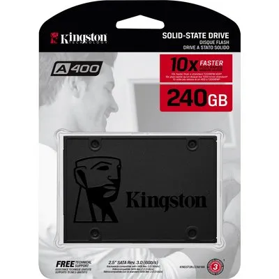 Kingston SSD 240GB 2.5 (6.3cm) SATAIII SA400 retail (SA400S37/240G)
