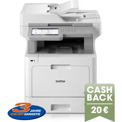 Brother MFC-L9570CDW - Multifunktionsdrucker - Farbe - Laser - A4/Legal (Medien) - bis zu 31 Seiten/Min. (Drucken) - 300 Blatt - 33.6 Kbps - USB 2.0, Gigabit LAN, Wi-Fi(n), USB-Host, NFC mit Brother PRINT AirBag für 400.000 Seiten