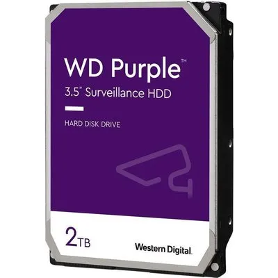 WD Purple 2TB SATA 6Gb/s CE HDD 8,9cm 3.5 internal 5400Rpm 64MB Cache 24x7 Bulk (WD20PURZ)