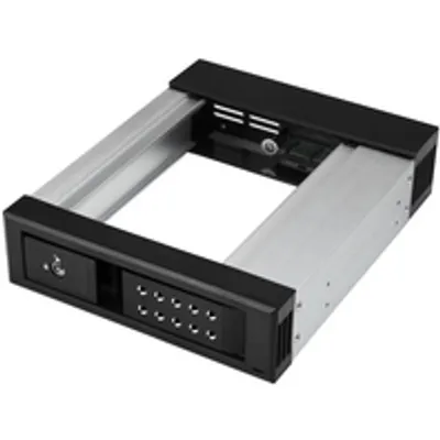 StarTech.com 5.25 to 3.5 Hard Drive Hot Swap Bay - For 3.5 SATA/SAS Drives - Speichereinschubadapter - 13,30cm (5,25) bis 3.5 (13.3 cm to 8.9 cm)