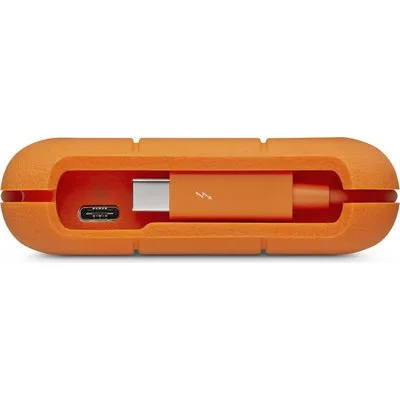 LaCie Rugged Secure STFR2000403 - Festplatte - verschlüsselt - 2 TB - extern (tragbar) - USB 3.1 Gen 1 / Thunderbolt 3 (USB-C Steckverbinder) - 256-Bit-AES - mit 2-jähriger Wartungsvertrag für Datenwiederherstellung