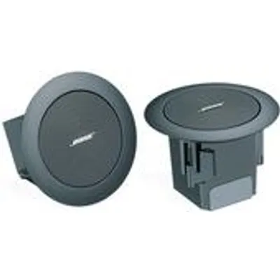 Bose FreeSpace 3 Flush-Mount Satellites. Lautsprechertyp: Full range, Audio Kanäle: 2.0 Kanäle, Anzahl des Antriebs: 1. RMS-Leistung: 12 W, Frequenzbereich: 210 - 16000 Hz, Impedanz: 6 Ohm, Empfindlichkeit: 84 dB. Produktfarbe: Schwarz (8751000030)