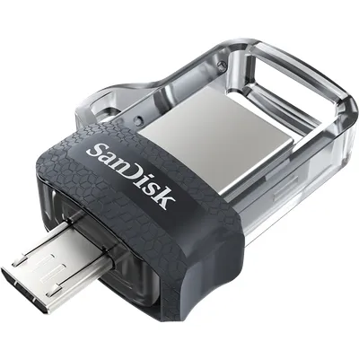 SanDisk Ultra Dual M3,0 - USB-Flash-Laufwerk - 256GB - USB3.0 / micro USB (SDDD3-256G-G46)