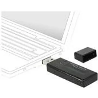Delock USB 3.0 Dual Band WLAN ac/a/b/g/n Stick - Netzwerkadapter - USB 3.0 - 802.11ac - Schwarz