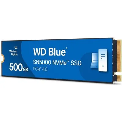WD Blue SN5000 WDS500G4B0E - SSD - 500 GB - intern - M.2 2280 - PCIe 4.0 x4 (NVMe) (WDS500G4B0E)