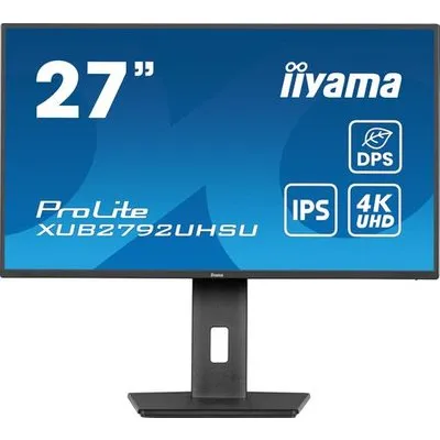 Iiyama TFT XUB2792UHSU 68.4cm (27) Flachbildschirm (TFT/LCD) - 3840x2160 -HDMI - DP - 3xUSB (XUB2792UHSU-B6)