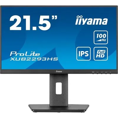 iiyama ProLite XUB2293HS-B6, LED-Monitor - (54.5 cm (21.5 Zoll), schwarz (matt), FullHD, IPS, HDMI, DP, 100Hz Panel) [Energieklasse D] (XUB2293HS-B6)