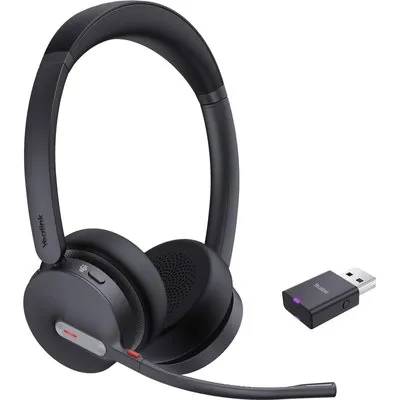 Yealink WH64 Hybrid Dual Teams Kopfhörer Kabellos Kopfband Büro/Callcenter Mikro-USB Bluetooth Schwarz (1208685)
