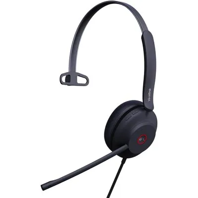 Yealink UH37 Mono - Headset - On-Ear - kabelgebunden - USB - Geräuschisolierung - Schwarz - optimiert für UC (1308143)