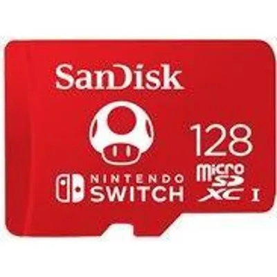 SanDisk - Flash-Speicherkarte - 128GB - UHS-I U3 - microSDXC UHS-I - für Nintendo Switch (SDSQXAO-128G-GNCZN)