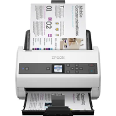 Epson WorkForce DS-870 - Dokumentenscanner - Duplex - A4 - 600 dpi x 600 dpi - bis zu 65 Seiten/Min. (einfarbig) / bis zu 65 Seiten/Min. (Farbe) - automatischer Dokumenteneinzug (100 Blätter) - bis zu 7000 Scanvorgänge/Tag - USB 3.0 (B11B250401)