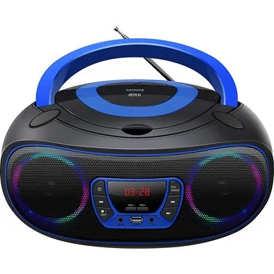 Denver TCL-212BT BLUE CD-Player Tragbarer CD-Player Schwarz - Blau (111141300011)
