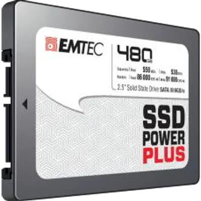 EMTEC SSD Power Plus - SSD - 480GB - intern - 2.5 (6,4 cm) - SATA 6Gb/s (ECSSD480GX150)