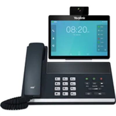 Yealink VP59 - IP-Videotelefon - mit Digitalkamera, Bluetooth-Schnittstelle mit Rufnummernanzeige - IEEE 802,11a/b/g/n/ac (Wi-Fi) / Bluetooth 4,2 - fünfwegig Anruffunktion - SIP, SIP v2, SRTP - Classic Gray (1303050)