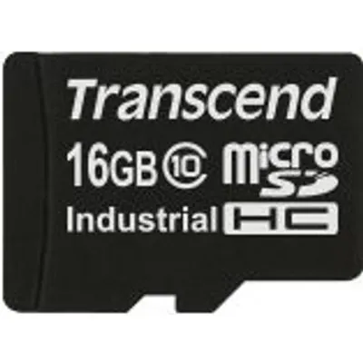 TRANSCEND 16GB Micro SDHC Card Class 10 Industrial (TS16GUSDC10I)