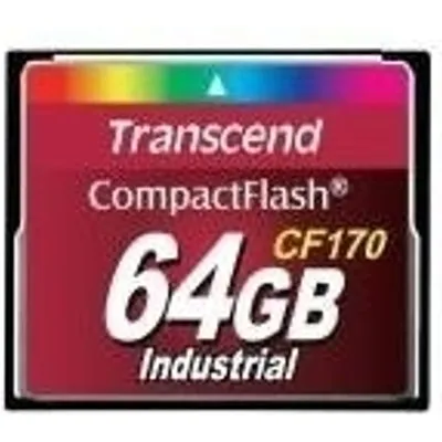 Transcend CF170 Industrial - Flash-Speicherkarte - 64GB - 170x - CompactFlash (TS64GCF170)