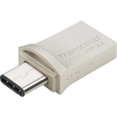 Transcend JetFlash 890 - USB-Flash-Laufwerk - 64GB - USB 3,1 (TS64GJF890S)