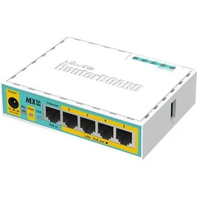 MikroTik RouterBOARD hEX lite RB750UPr2 - Router - 4-Port-Switch (RB750UPr2)