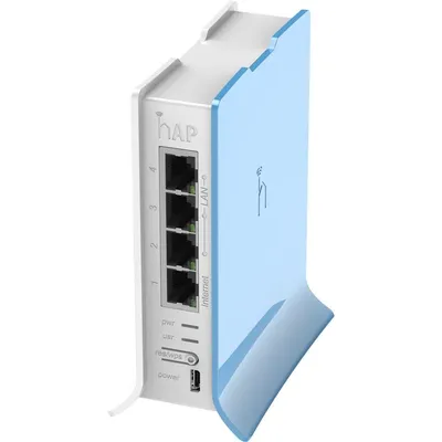 MikroTik HAP lite RB941-2nD-TC RouterOS L4 32Mb RAM, 4xLAN, 2.4GHz 802.11b g n (MT RB941-2nD-TC)
