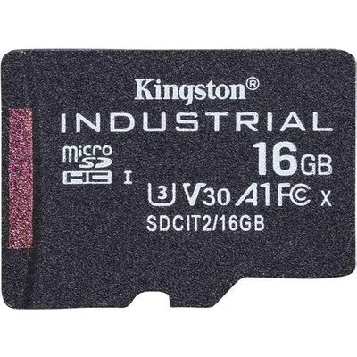 Kingston Industrial - Flash-Speicherkarte - 16 GB - A1 / Video Class V30 / UHS-I U3 / Class10 - microSDHC UHS-I