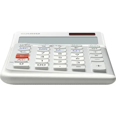 Casio JE-12E-WE Taschenrechner Desktop Einfacher Taschenrechner Weiß (JE-12E-WE)