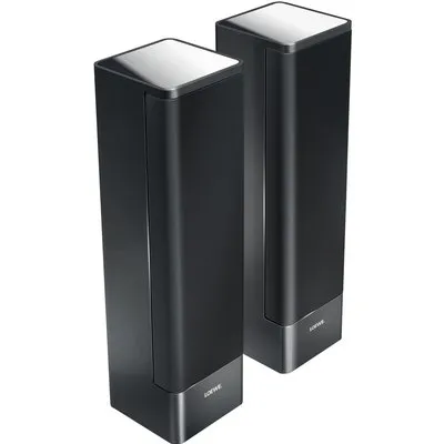 Ind. Sound Multiroom Speaker /Paar On Wall Lautsprecher alu-schwarz