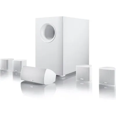Movie 95 5.1 A/V-Lautsprechersystem mit Aktiv-Subwoofer weiß