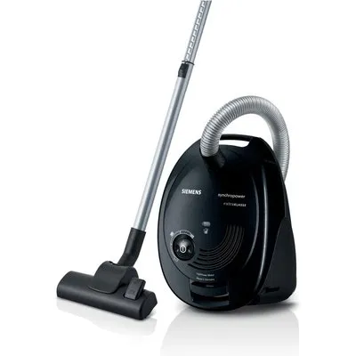 VS06M312 Bodenstaubsauger schwarz, mit Beutel, 4 l Staubvolumen, 9 m Reichweite