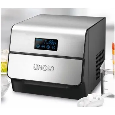 48955 Eiswürfelbereiter Edel Eiswürfelmaschine edelstahl/schwarz