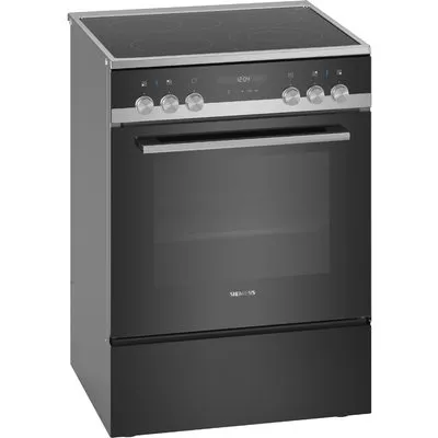 HK9S5A240 Elektroherd mit Glaskeramikfeld schwarz, 66 l, Pizza-Stufe, schnelles Vorheizen, Rückwand katalytisch beschichtet, 60 cm breit, A, iQ500