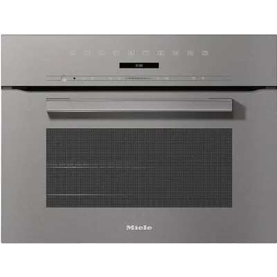 H 7244 B Kompakt-Backofen graphitgrau, 49 l, schnelles Vorheizen, Rückwand katalytisch beschichtet, 59,5 cm breit, A+