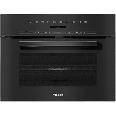H 7240 BM Backofen mit Mikrowellenfunktion obsidianschwarz