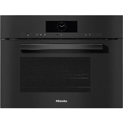 DGM 7845 Einbau-Dampfgarer mit Mikrowelle obsidianschwarz