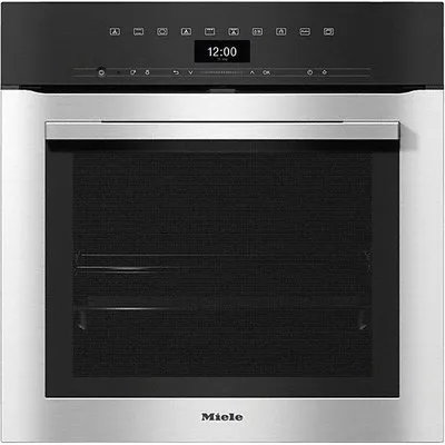 H 7364 BP Einbaubackofen edelstahl/cleansteel, 76 l, Pizza-Stufe, schnelles Vorheizen, WLAN, pyrolytische Selbstreinigung, 59,5 cm breit, A+