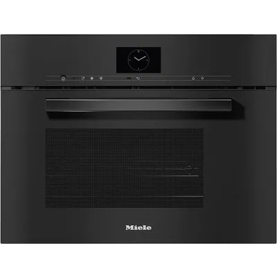 DGM 7640 Einbau-Dampfgarer mit Mikrowelle obsidianschwarz