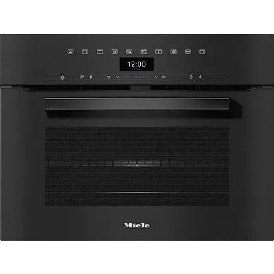 H 7440 BM Backofen mit Mikrowellenfunktion obsidianschwarz