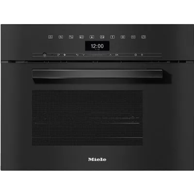 DGM 7440 Einbau-Dampfgarer mit Mikrowelle obsidianschwarz
