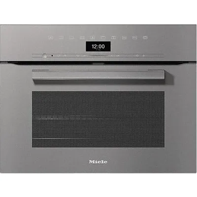 H 7440 B Kompakt-Backofen graphitgrau, 49 l, schnelles Vorheizen, Rückwand katalytisch beschichtet, 59,5 cm breit, A+