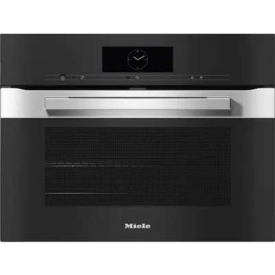 H 7840 BP Kompakt-Backofen edelstahl/cleansteel, 49 l, schnelles Vorheizen, pyrolytische Selbstreinigung, 59,5 cm breit, A+