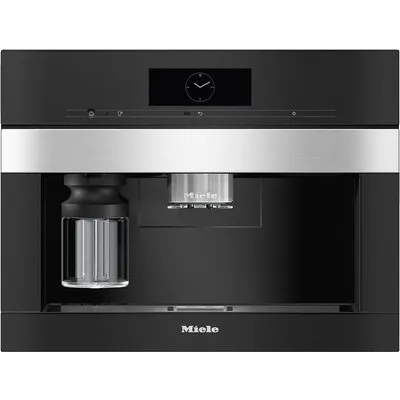 CVA 7845 Einbau-Kaffee-Vollautomat edelstahl/cleansteel, Milchbehälter, Latte Macchiato/Cappuccino/Milchkaffee, 2,3 l
